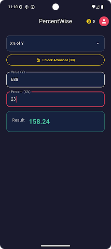 PercentWise screenshot 2